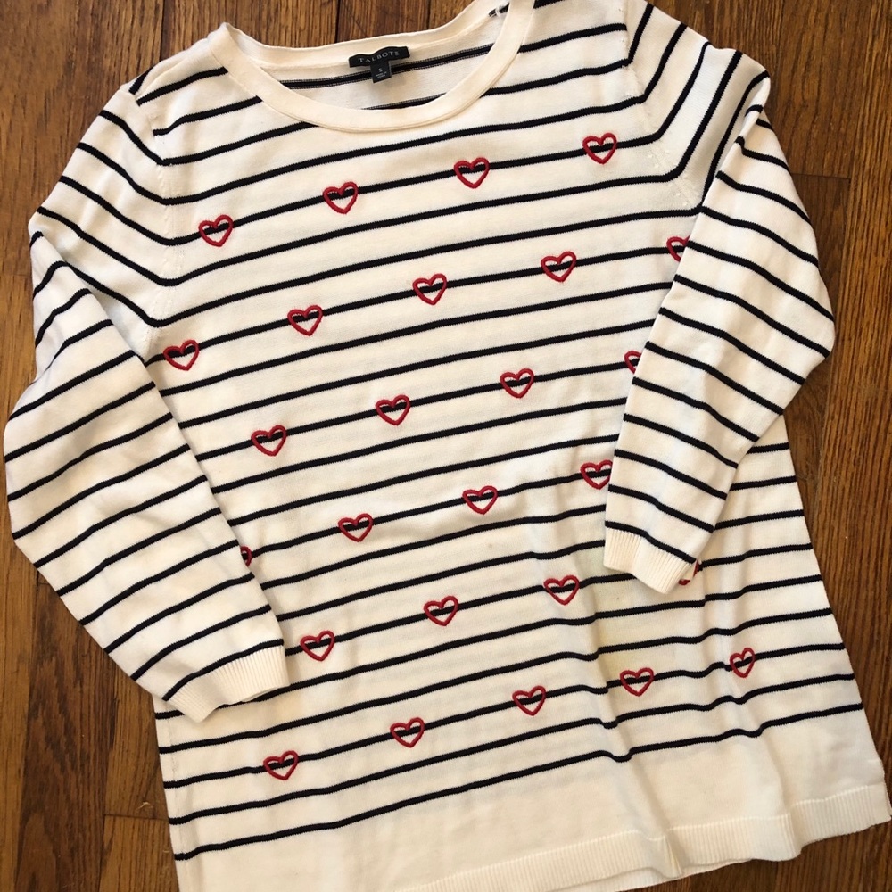 Talbots Valentine sweater, EUC, size small